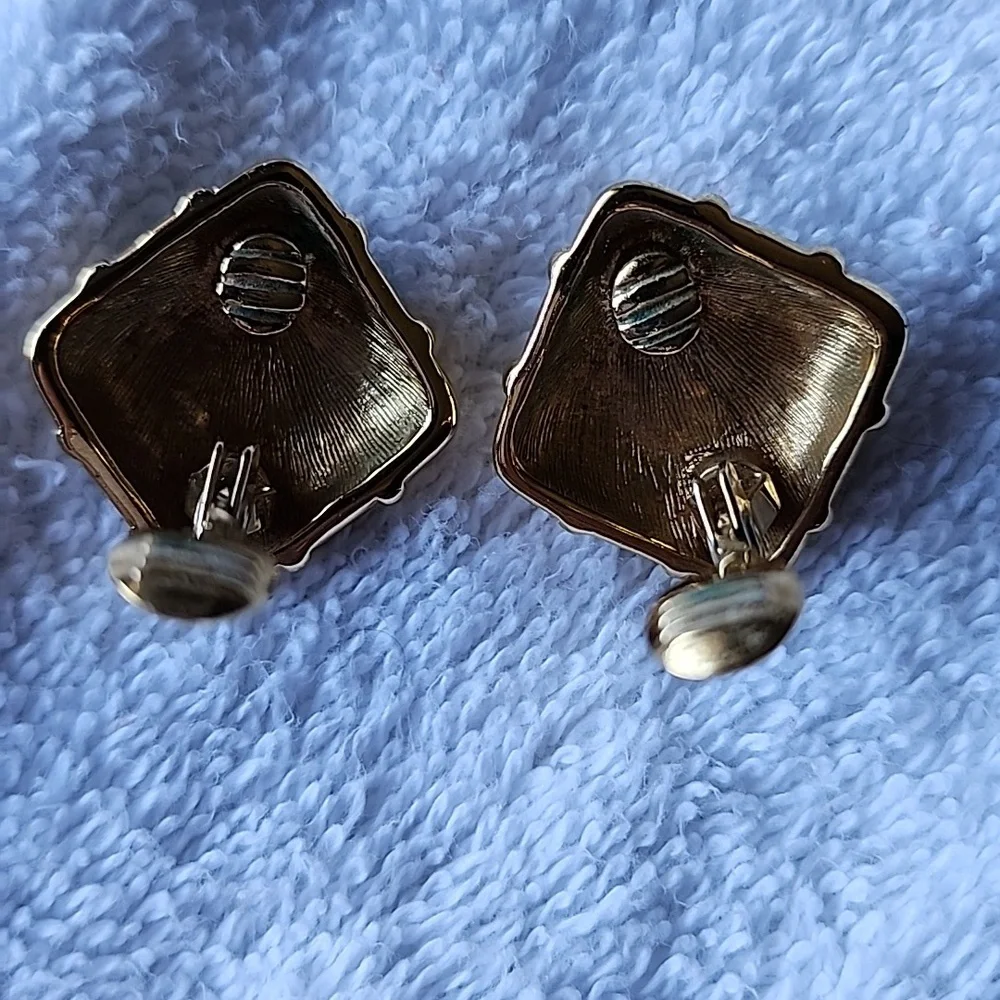 Vintage Monet.  Broach and Clip Earings as a set